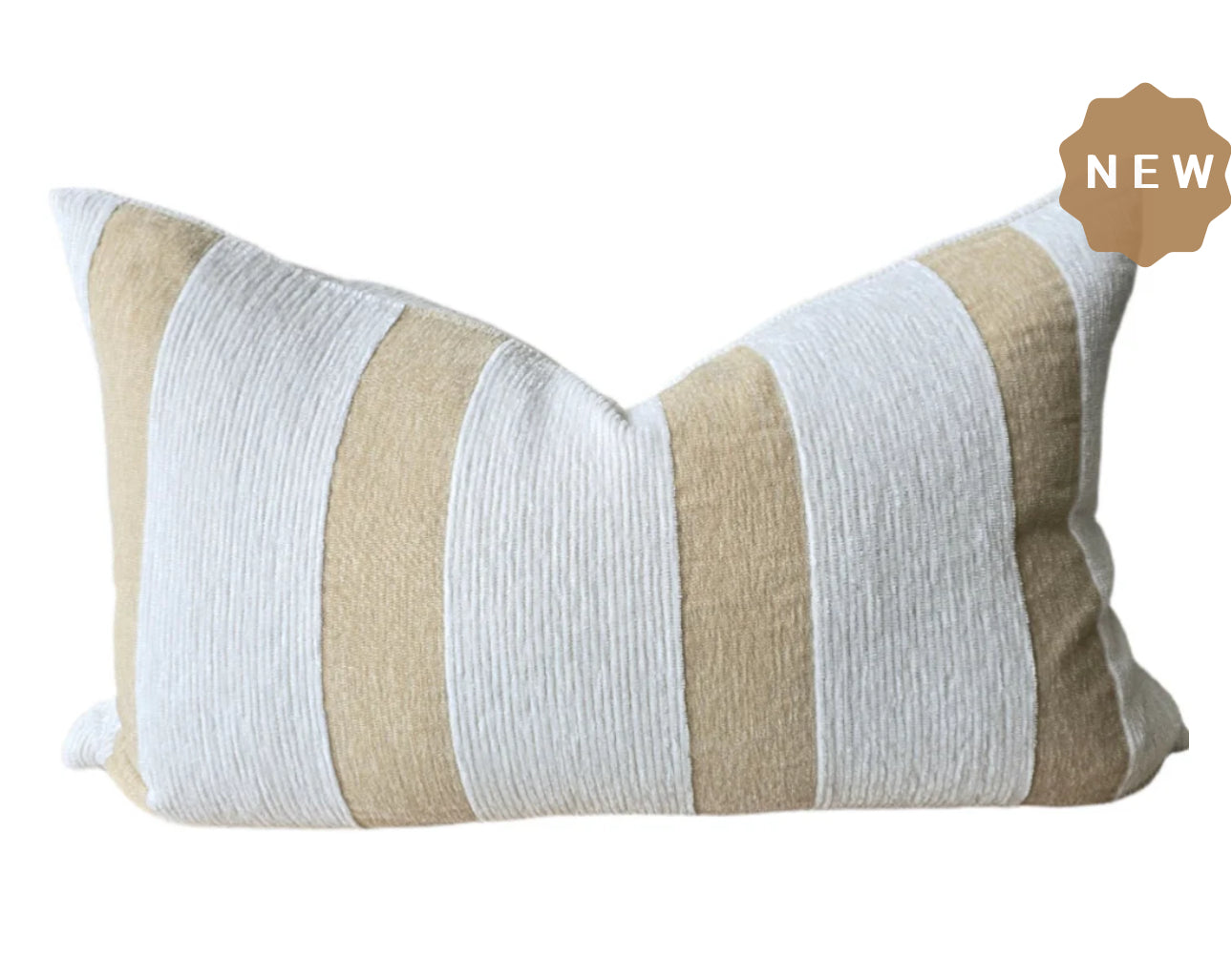Macey- Palma Corduroy Cushion 40 x 60cm Lumbar - Off White | Sand