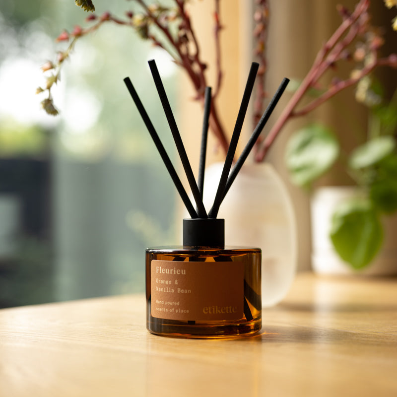 Fleurieu Candles & Diffuser in Orange & Vanilla Bean