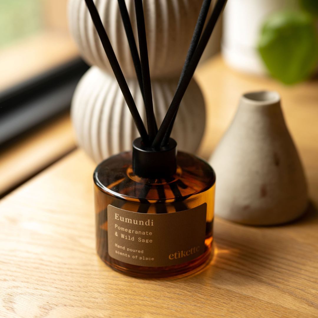 Eumundi Candles & Diffuser in Pomegranate & Wild Sage