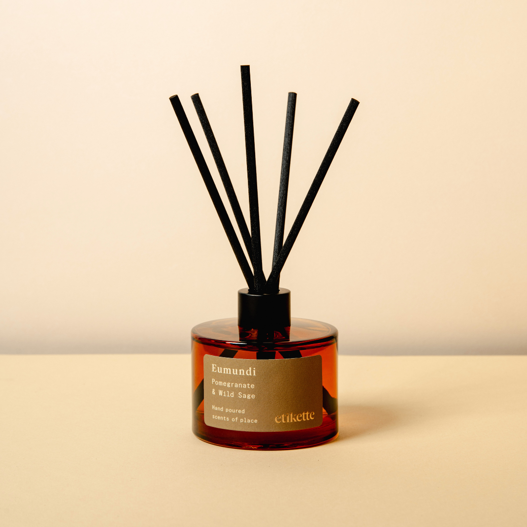Eumundi Candles & Diffuser in Pomegranate & Wild Sage