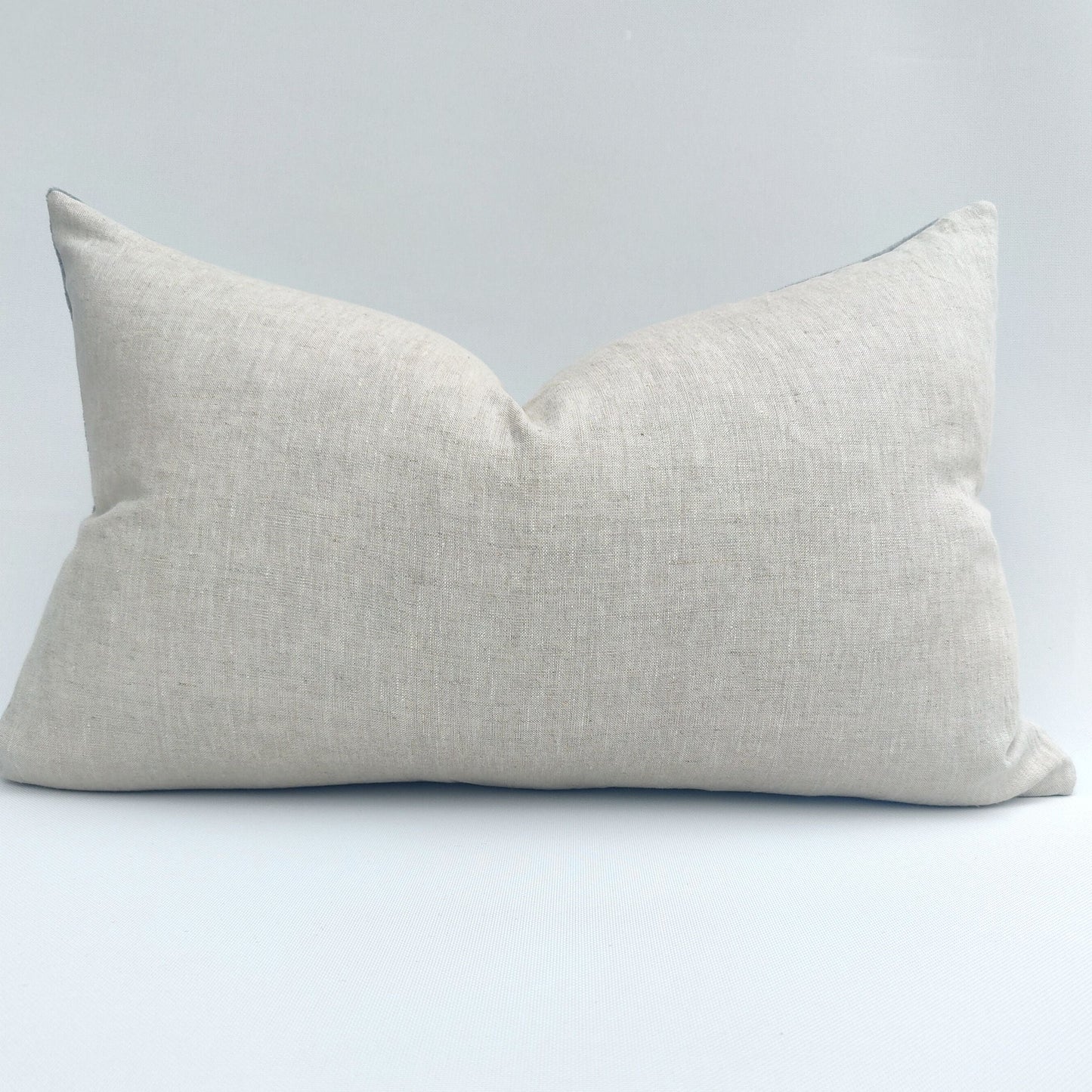 Macey- Font Velvet/ Linen Cushion 40x60cm -Grey