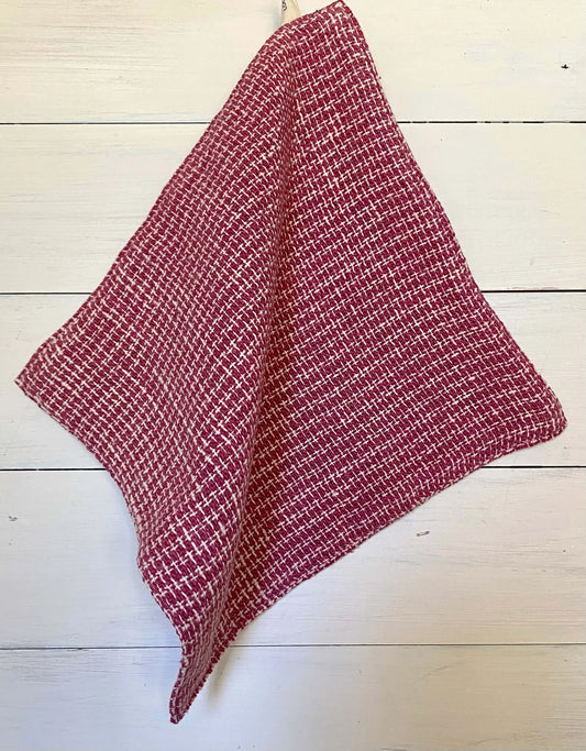 Loom Face Washer- Pink Weave