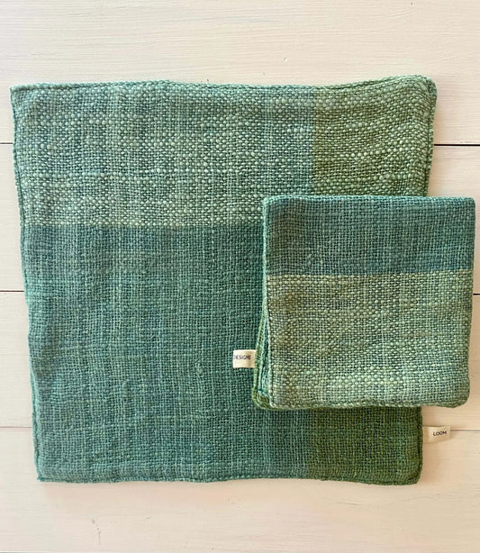 Loom Face Washer- Green