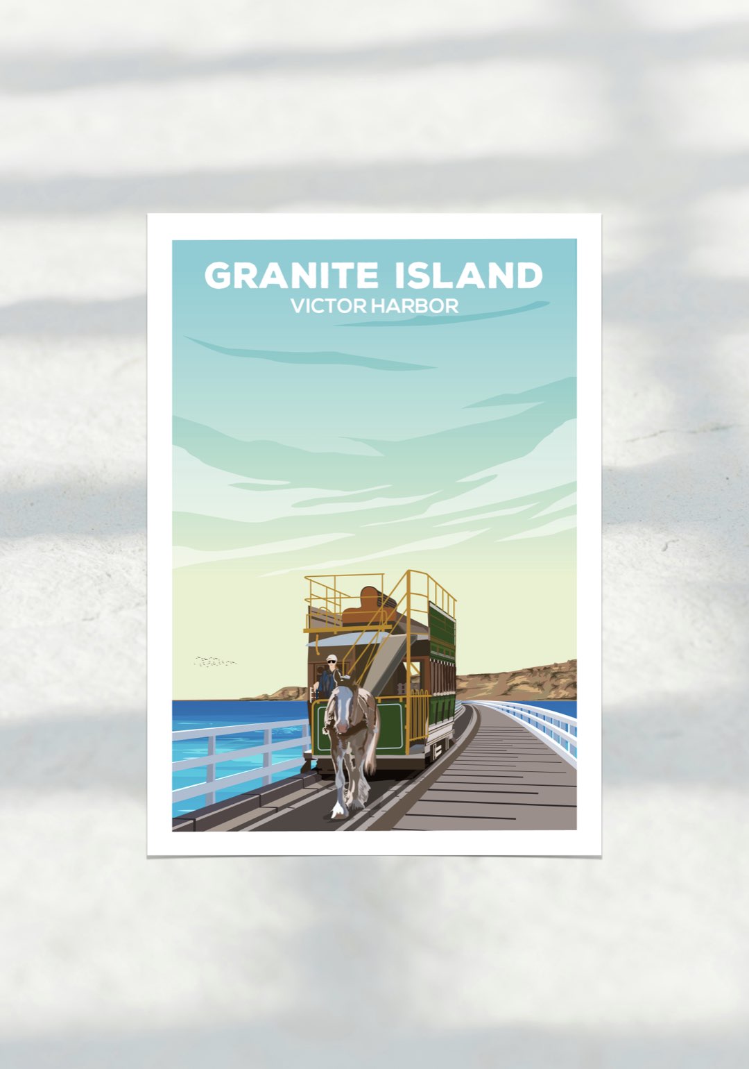 Granite Island Travel Print