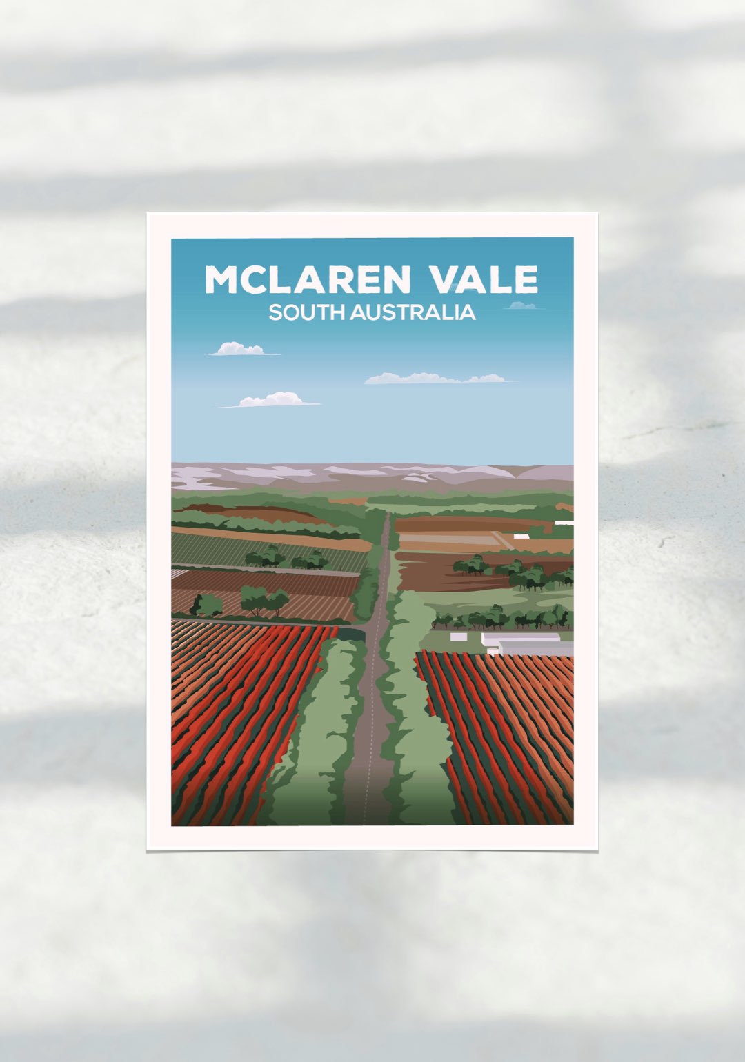 McLaren Vale Travel Print