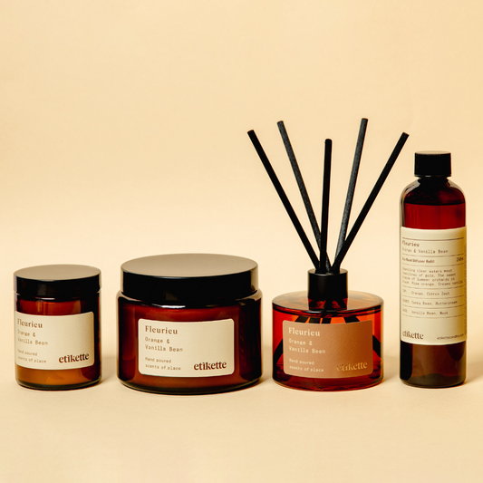 Fleurieu Candles & Diffuser in Orange & Vanilla Bean