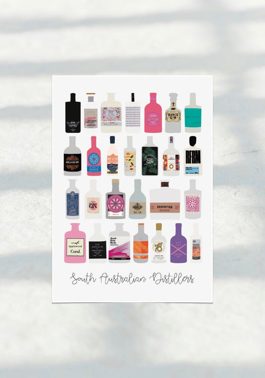 Distillers South Australia Travel Print