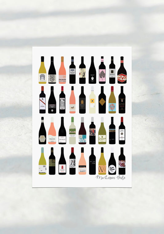 McLaren Vale Wines Travel Print
