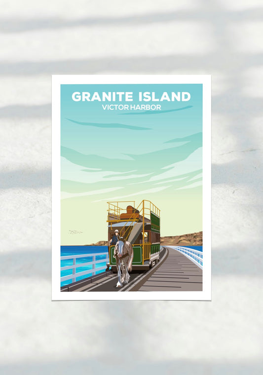 Granite Island Travel Print