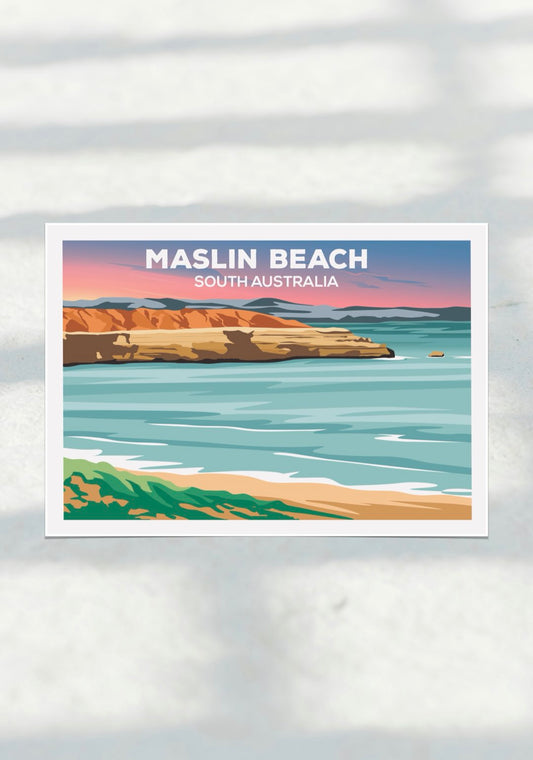 Maslin Beach Travel Print